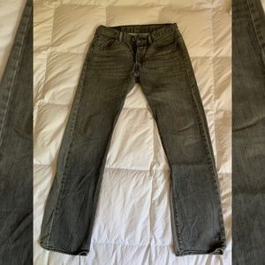 Levi's 501 grey washed denim jeans sz 32x32